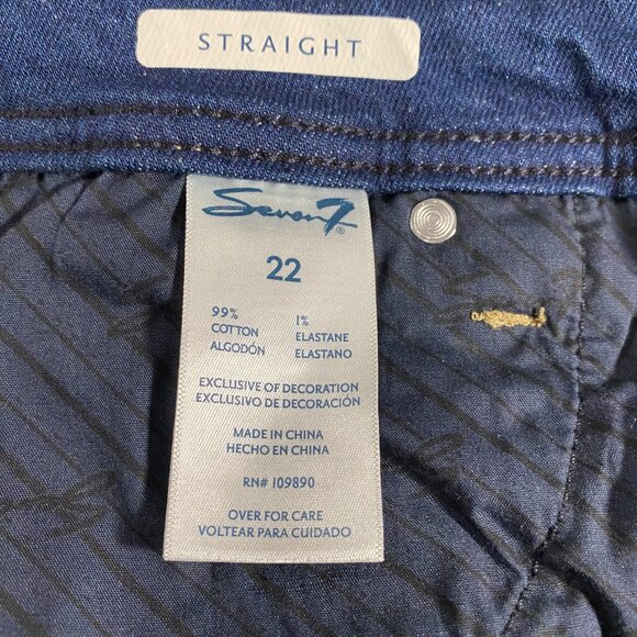 Seven7 Limited Edition Straight Leg Jeans Embellished Pockets SZ 22 - Picture 9 of 16